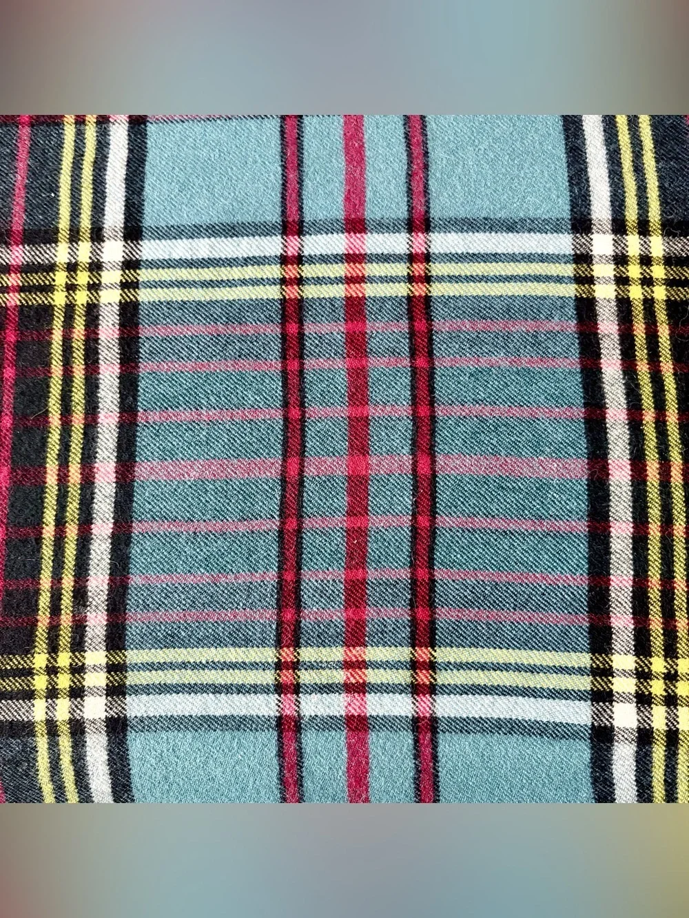 VTG Burberrys Cashmere/Wool 70/30% Blanket Throw Blue Plaid Scotland Flaws As Is
